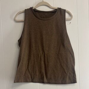Brown Sleeveless Women's Top